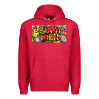 Cardinal summer with fruits license plate Premium Hoodie - BarkalooDesign
