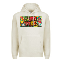 Oatmeal Heather summer with fruits license plate Premium Hoodie - BarkalooDesign