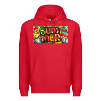 Red summer with fruits license plate Premium Hoodie - BarkalooDesign