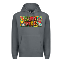 Rock summer with fruits license plate Premium Hoodie - BarkalooDesign