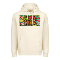 Tofu summer with fruits license plate Premium Hoodie - BarkalooDesign
