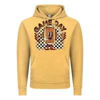 Vintage Mustard game day football Vintage Hoodie - BarkalooDesign