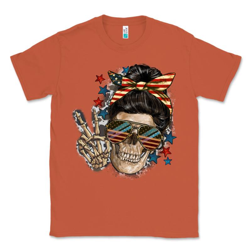 American Mother Skull Classic Tee by FaDigitalArtStudio | Teevron