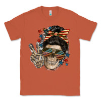 Copper American Mother skull Classic Tee - FaDigitalArtStudio