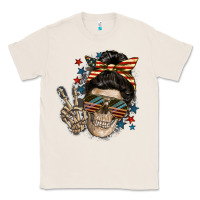 Natural American Mother skull Classic Tee - FaDigitalArtStudio