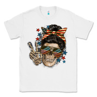 White American Mother skull Classic Tee - FaDigitalArtStudio