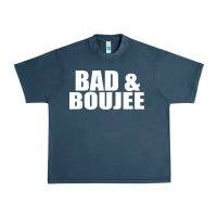 Midnight Navy bad & boujee Urban Heavy Tee - artisFamous