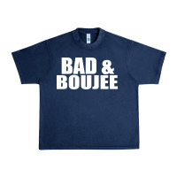 Navy bad & boujee Urban Heavy Tee - artisFamous