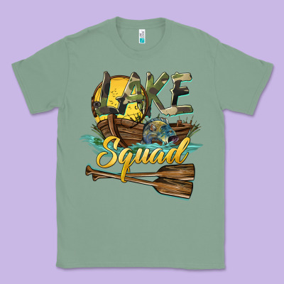 Lake Squad Classic Tee Designed By Barkaloodesign