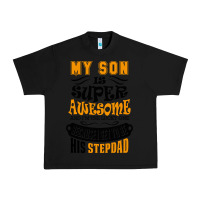 Black My Son Is Super Awesome His Stepdad Urban Heavy Tee - artisFamous