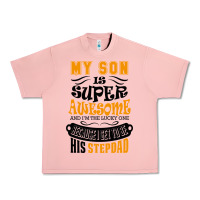 Salmon My Son Is Super Awesome His Stepdad Urban Heavy Tee - artisFamous
