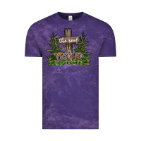 Cloud Purple the real gift is jesus Vintage Tee - CowhideDigitalArt