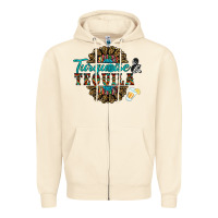 Sandshell turquoise gemstone and taquila Zipper Hoodie - RanaPortraitStore