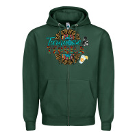 Sports Green turquoise gemstone and taquila Zipper Hoodie - RanaPortraitStore