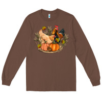 Chestnut fall coop animals pumpkin Long Sleeve Tee - Artiststas