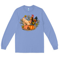 Colony Blue fall coop animals pumpkin Long Sleeve Tee - Artiststas