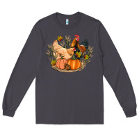 Smoke fall coop animals pumpkin Long Sleeve Tee - Artiststas