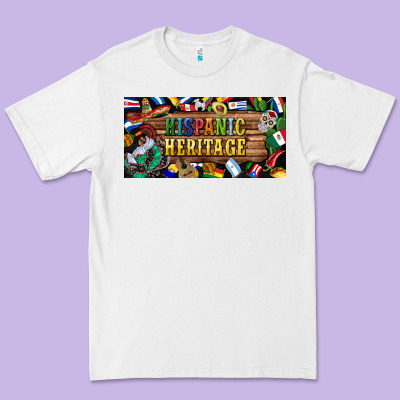 Hispanic Heritage License Plate Premium Tee Designed By Bundleandbundleshop
