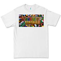 White hispanic heritage license plate Premium Tee - BundleAndBundleShop