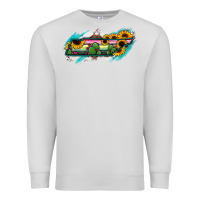 Dove Grey Tennessee Map Sunflower Cactus Serape Premium Sweatshirt - RanaPortraitStore