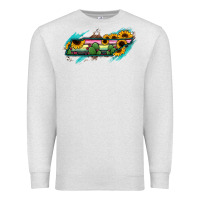 Oatmeal Heather Tennessee Map Sunflower Cactus Serape Premium Sweatshirt - RanaPortraitStore