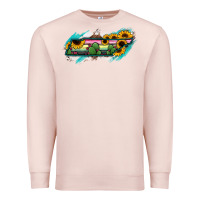 Pale Pink Tennessee Map Sunflower Cactus Serape Premium Sweatshirt - RanaPortraitStore
