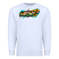 White Tennessee Map Sunflower Cactus Serape Premium Sweatshirt - RanaPortraitStore