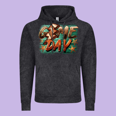 Game Day  Lightning Football Vintage Hoodie Designed By Barkaloodesign