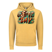 Vintage Mustard game day  lightning football Vintage Hoodie - BarkalooDesign