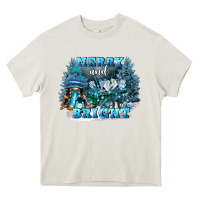 Cream merry and bright Heavy Core Tee - FaDigitalArtStudio