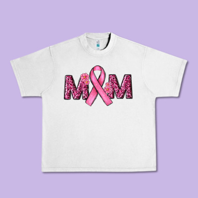 Cancer Ribbon Mom Urban Heavy Tee Designed By Ranaportraitstore