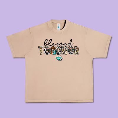 Blessed Teacher Urban Heavy Tee Designed By Cowhidedigitalart