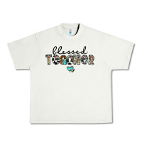 Pistachio blessed teacher Urban Heavy Tee - CowhideDigitalArt