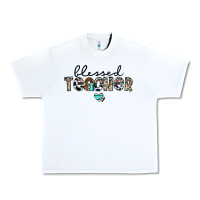 White blessed teacher Urban Heavy Tee - CowhideDigitalArt