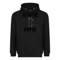 Black Stupid Cupid Heavyweight Hoodie - Bettercallsaul
