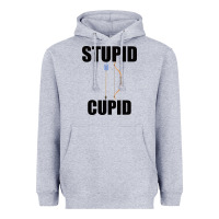 Heather Grey Stupid Cupid Heavyweight Hoodie - Bettercallsaul