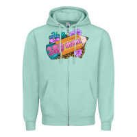 Seafoam hello 3rd grade Zipper Hoodie - RanaPortraitStore