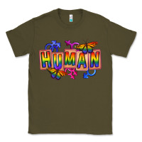 Army Green Human pride Classic Tee - FaDigitalArtStudio