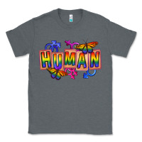 Charcoal Heather Human pride Classic Tee - FaDigitalArtStudio