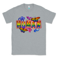 Heather Grey Human pride Classic Tee - FaDigitalArtStudio