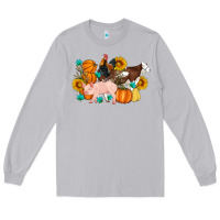 Moon Dust Farm Life Fall Pig Cow Rooster Long Sleeve Tee - Artiststas