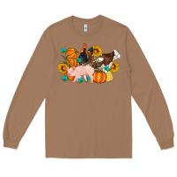 Toasted Coconut Farm Life Fall Pig Cow Rooster Long Sleeve Tee - Artiststas