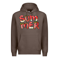 Coffee summer watermelon and strawberry Premium Hoodie - BarkalooDesign