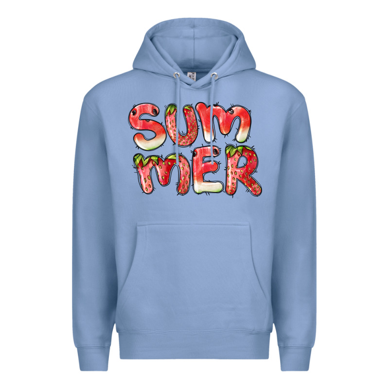 Summer Watermelon And Strawberry Premium Hoodie by BarkalooDesign | Teevron