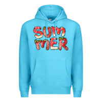 Ocean Blue summer watermelon and strawberry Premium Hoodie - BarkalooDesign