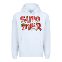 White summer watermelon and strawberry Premium Hoodie - BarkalooDesign