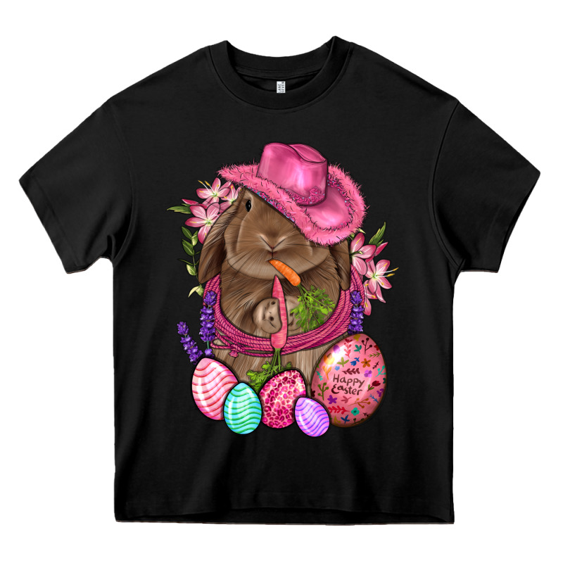 Cowboy Rabbit Easter Heavy Core Tee by BundleAndBundleShop | Teevron