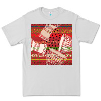 Dove Grey african drum colorful seamless pattern Premium Tee - BundleAndBundleShop