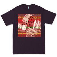 Plum african drum colorful seamless pattern Premium Tee - BundleAndBundleShop