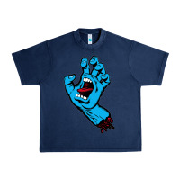 Navy santacruz screaming hand Urban Heavy Tee - artisFamous